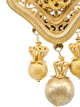 Lawrence Vrba Antique Gold Chandelier Earrings Accessory arcadeshops.com