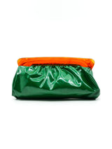 1960's Green Vinyl Clutch Accessory arcadeshops.com