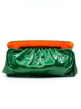 1960's Green Vinyl Clutch Accessory arcadeshops.com