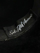 1960's Saks Beaver Fur Hat Accessory arcadeshops.com