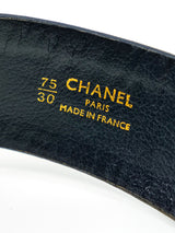 Chanel Leather Waist Belt with Medallion Charm Accessory arcadeshops.com