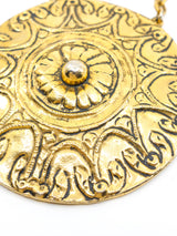 Oversized Medallion Disc Necklace Accessory arcadeshops.com
