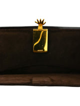 Gucci Hand Clasp Chocolate Wallet Accessory arcadeshops.com