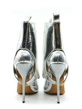 Jean Paul Gaultier Metallic Silver Lace Up Pumps Accessory arcadeshops.com