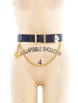 Chanel Leather Waist Belt with Medallion Charm Accessory arcadeshops.com