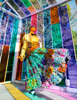 Floral Embroidered Mexican Maxi Skirt Bottom arcadeshops.com