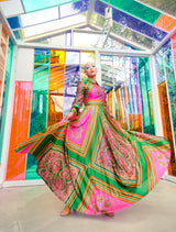 Neon Paisley Maxi Dress Dress arcadeshops.com