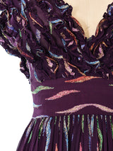 Quorum Metallic Ruffle Dress Dress arcadeshops.com