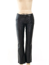 Versace Jeans Motorcycle Leather Pants Bottom arcadeshops.com