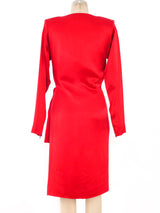 Yves Saint Laurent Satin Wrap Dress Dress arcadeshops.com
