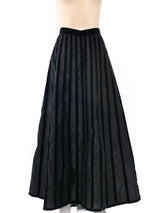 Chanel Striped Taffeta Maxi Skirt Bottom arcadeshops.com