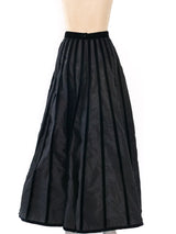 Chanel Striped Taffeta Maxi Skirt Bottom arcadeshops.com