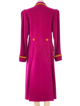 Hermes Fuchsia Cashmere Overcoat Outerwear arcadeshops.com