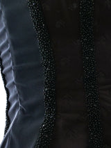 Gianni Versace Bead Embellished Bustier Top arcadeshops.com