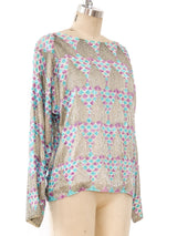 Bead and Sequin Embellished Top Top arcadeshops.com