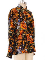 Salvatore Ferragamo Printed Silk Top Top arcadeshops.com