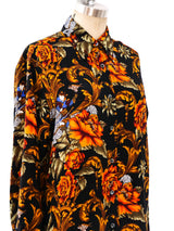 Salvatore Ferragamo Printed Silk Top Top arcadeshops.com