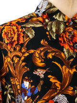 Salvatore Ferragamo Printed Silk Top Top arcadeshops.com