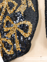 Bow Embellished Silk Jacket Jacket arcadeshops.com