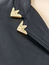 Gianni Versace Embellished Leather Shirt Jacket Jacket arcadeshops.com