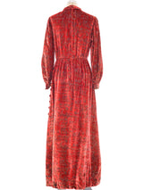 Christian Dior Velvet Burnout Dress Dress arcadeshops.com
