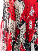 Scott Barrie Floral Printed Gown Dress arcadeshops.com