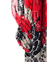 Scott Barrie Floral Printed Gown Dress arcadeshops.com