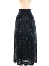 Chanel Sequin Embellished Maxi Skirt Bottom arcadeshops.com