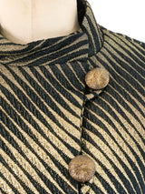 Fur Trimmed Brocade Coat Outerwear arcadeshops.com