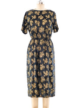 Galanos Metallic Floral Sequin Dress Dress arcadeshops.com