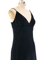 Bob Mackie Black Wool Maxi Dress Dress arcadeshops.com