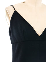Bob Mackie Black Wool Maxi Dress Dress arcadeshops.com