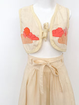 1970's Beach Applique Ensemble Two Piece arcadeshops.com