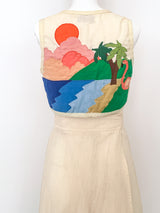 1970's Beach Applique Ensemble Two Piece arcadeshops.com