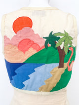 1970's Beach Applique Ensemble Two Piece arcadeshops.com