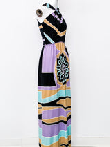 Abstract Print Maxi Dress Dress arcadeshops.com