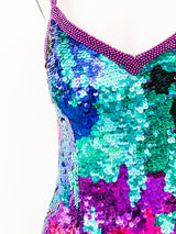 Technicolor Sequin Mini Dress Dress arcadeshops.com
