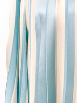 1980s Silk Striped Blouse Top arcadeshops.com