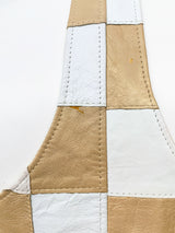 1980's Patchwork Leather Vest Jacket arcadeshops.com