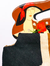 Moon Bags Needlepoint Portrait Bag Accessory arcadeshops.com