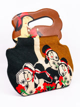 Moon Bags Needlepoint Portrait Bag Accessory arcadeshops.com