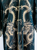 Dragon Embroidered Chinese Silk Robe Jacket arcadeshops.com