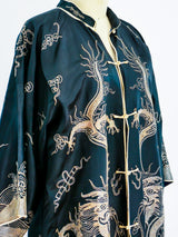 Dragon Embroidered Chinese Silk Robe Jacket arcadeshops.com