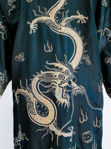 Dragon Embroidered Chinese Silk Robe Jacket arcadeshops.com