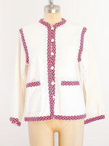 Yves Saint Laurent Jacket with Braided Trim Jacket arcadeshops.com