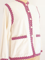 Yves Saint Laurent Jacket with Braided Trim Jacket arcadeshops.com