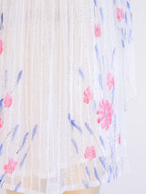 Pastel Floral Gauze Indian Dress Dress arcadeshops.com