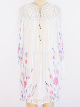 Pastel Floral Gauze Indian Dress Dress arcadeshops.com