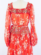 Yves Saint Laurent Peasant Ensemble Two Piece arcadeshops.com