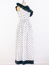 Albert Capraro Black and White Bow Dress Dress arcadeshops.com
